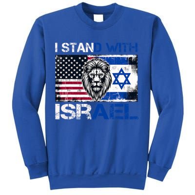 I Stand With Israel US Support Lion Love Israeli Brotherhood Sweatshirt