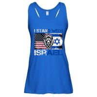 I Stand With Israel US Support Lion Love Israeli Brotherhood Ladies Essential Flowy Tank