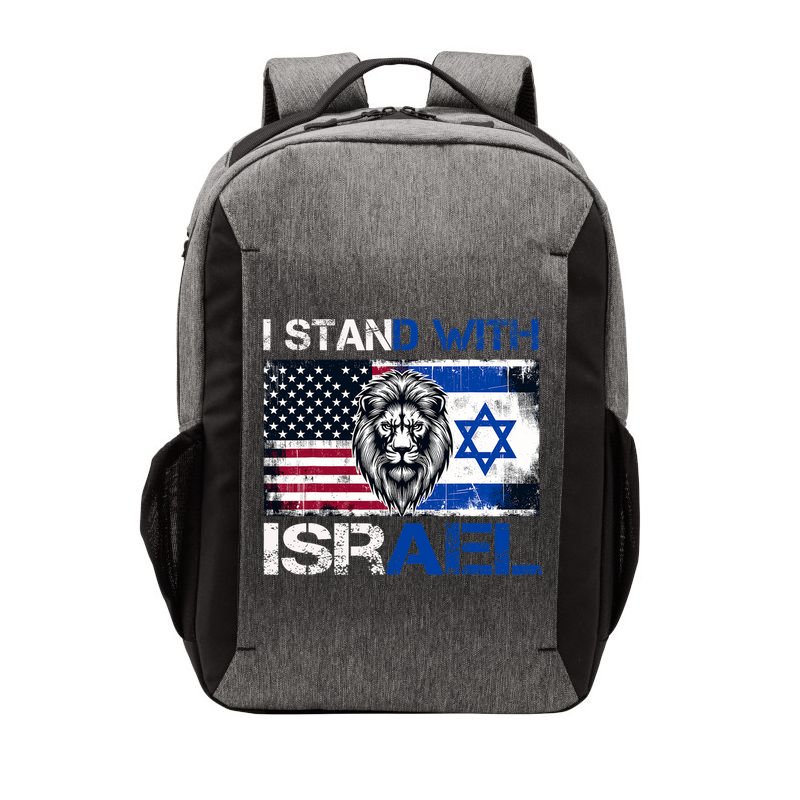 I Stand With Israel US Support Lion Love Israeli Brotherhood Vector Backpack