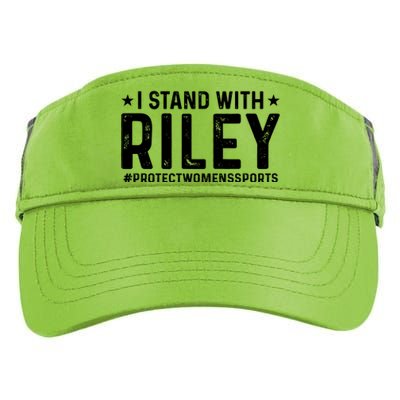 I Stand With Riley Gaines #ProtectWomensSports Adult Drive Performance Visor