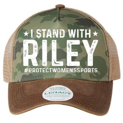 I Stand With Riley Gaines #ProtectWomensSports Legacy Tie Dye Trucker Hat