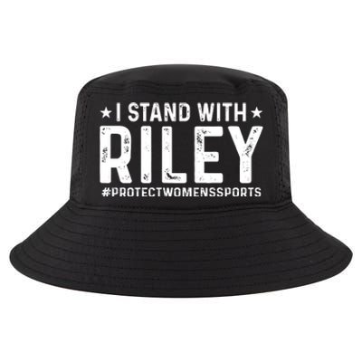 I Stand With Riley Gaines #ProtectWomensSports Cool Comfort Performance Bucket Hat