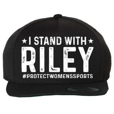 I Stand With Riley Gaines #ProtectWomensSports Wool Snapback Cap