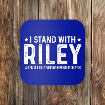 I Stand With Riley Gaines #ProtectWomensSports Coaster