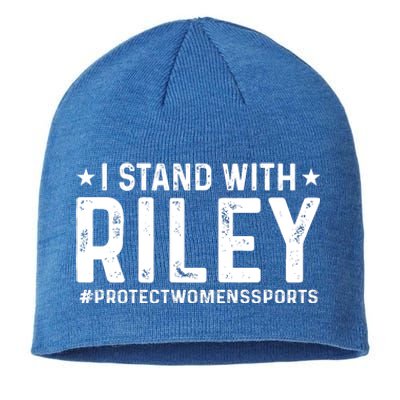 I Stand With Riley Gaines #ProtectWomensSports Sustainable Beanie