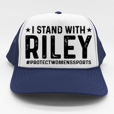 I Stand With Riley Gaines #ProtectWomensSports Trucker Hat