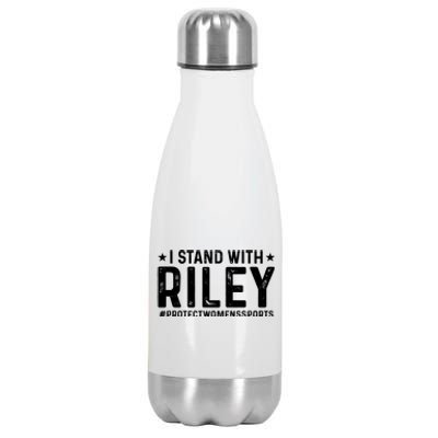 I Stand With Riley Gaines #ProtectWomensSports Stainless Steel Insulated Water Bottle