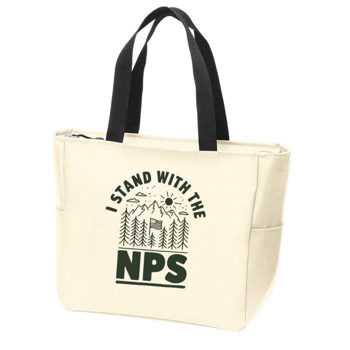 I Stand With The Nps National Park Support Zip Tote Bag
