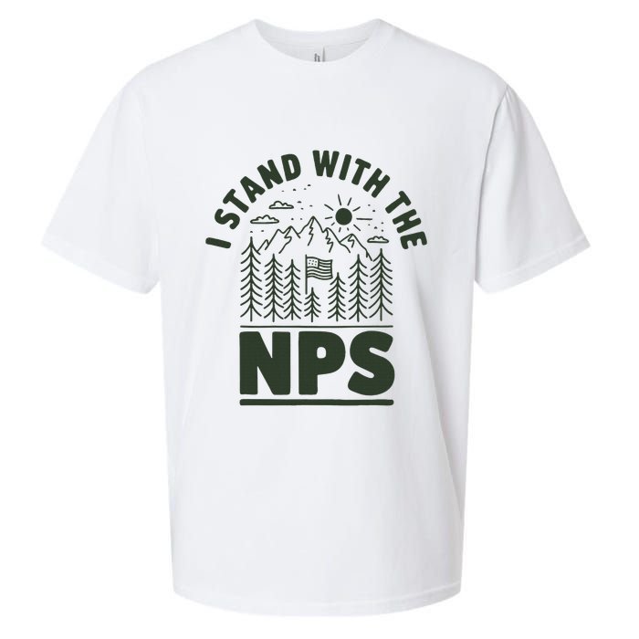 I Stand With The Nps National Park Support Sueded Cloud Jersey T-Shirt