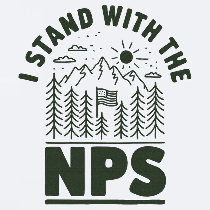 I Stand With The Nps National Park Support Sueded Cloud Jersey T-Shirt