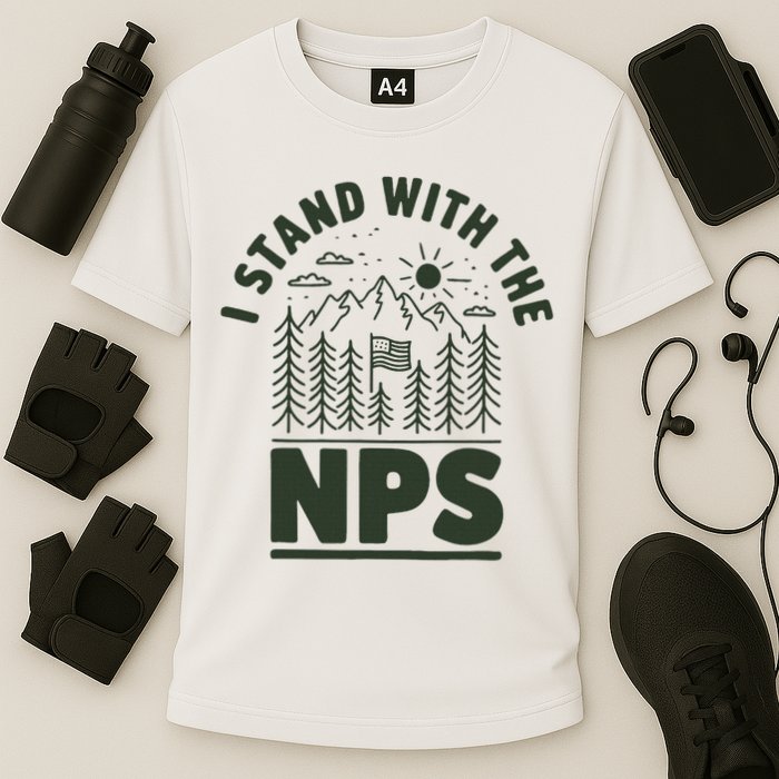 I Stand With The Nps National Park Support Performance Shirt
