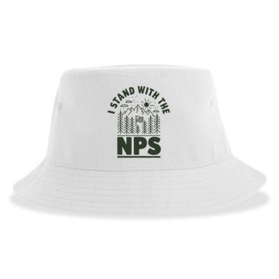 I Stand With The Nps National Park Support Sustainable Bucket Hat