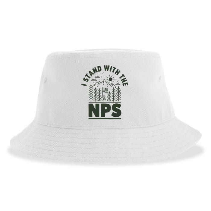 I Stand With The Nps National Park Support Sustainable Bucket Hat