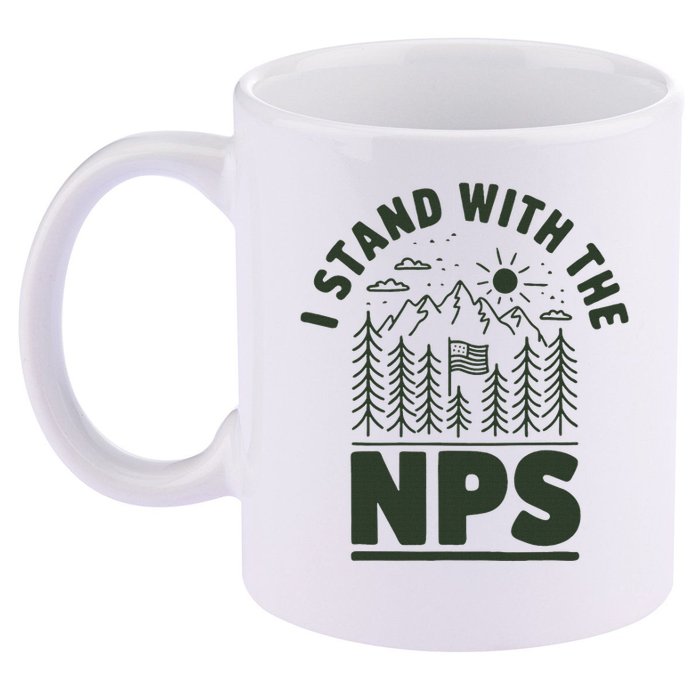 I Stand With The Nps National Park Support 11oz C Handle Ceramic Mug