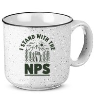 I Stand With The Nps National Park Support 15oz Campfire Ceramic Mug