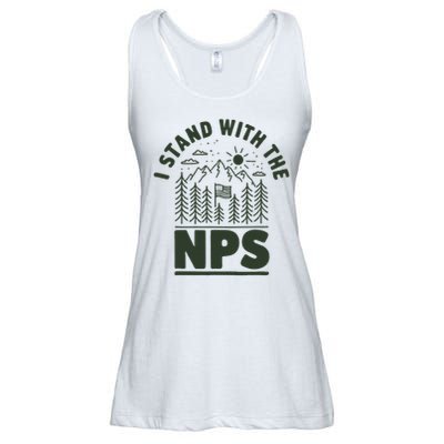 I Stand With The Nps National Park Support Ladies Essential Flowy Tank