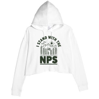 I Stand With The Nps National Park Support Crop Fleece Hoodie