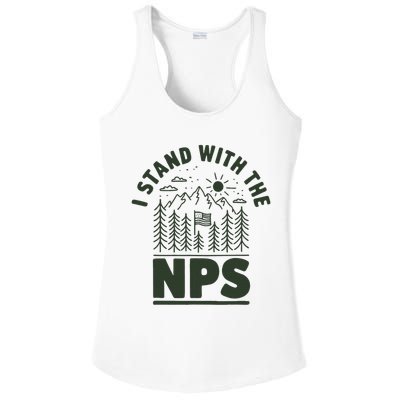 I Stand With The Nps National Park Support Ladies PosiCharge Competitor Racerback Tank