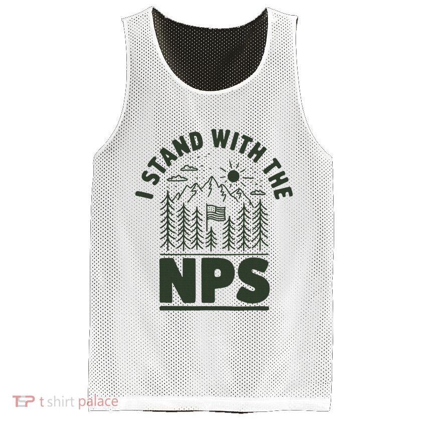 I Stand With The Nps National Park Support Mesh Reversible Basketball Jersey Tank