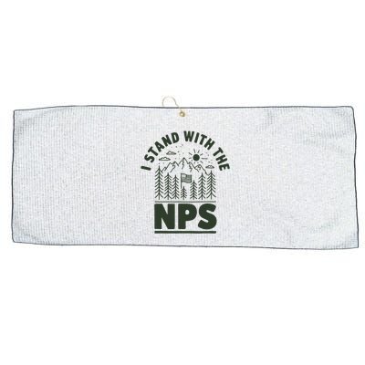 I Stand With The Nps National Park Support Large Microfiber Waffle Golf Towel