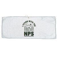 I Stand With The Nps National Park Support Large Microfiber Waffle Golf Towel