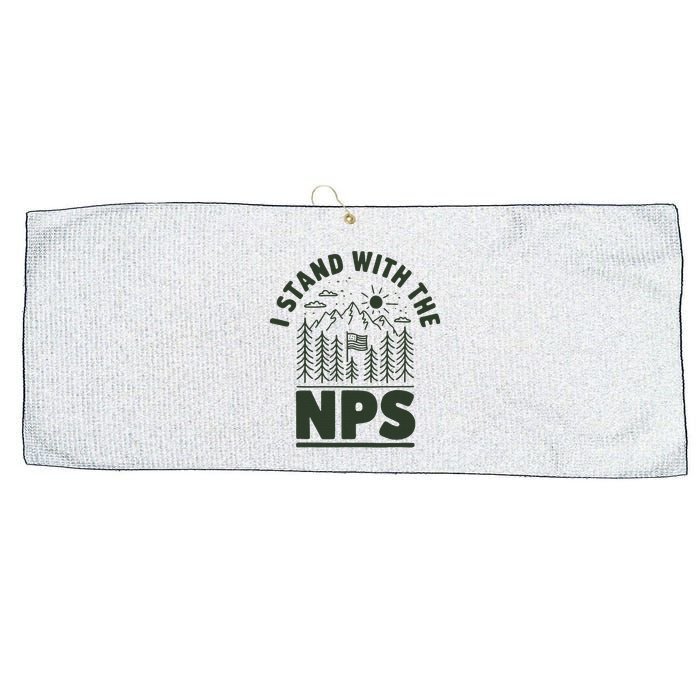 I Stand With The Nps National Park Support Large Microfiber Waffle Golf Towel