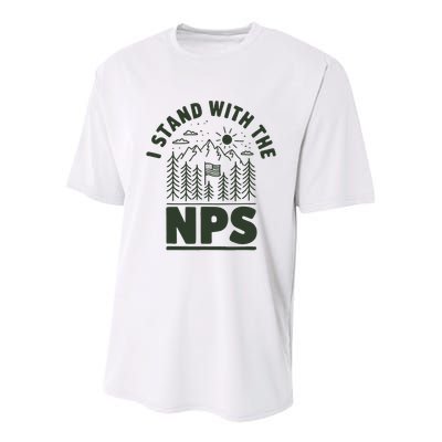 I Stand With The Nps National Park Support Youth Performance Sprint T-Shirt