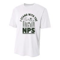 I Stand With The Nps National Park Support Youth Performance Sprint T-Shirt