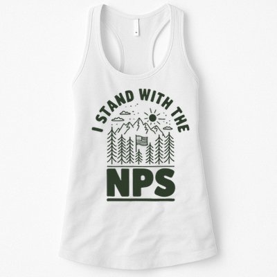 I Stand With The Nps National Park Support Womens Tank Top