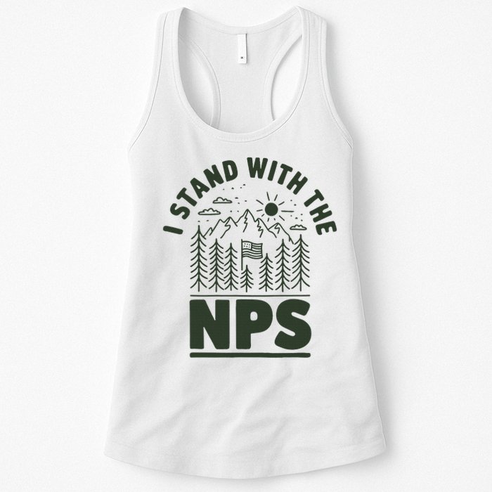 I Stand With The Nps National Park Support Womens Tank Top