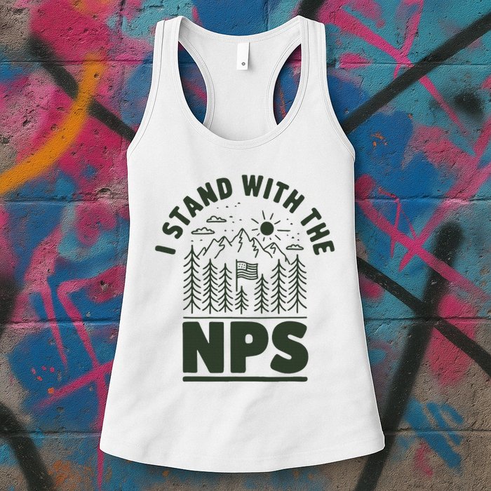 I Stand With The Nps National Park Support Womens Tank Top
