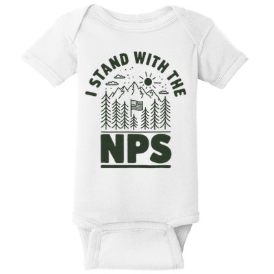 I Stand With The Nps National Park Support Baby Bodysuit