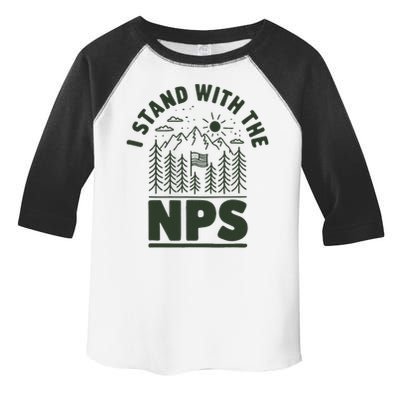 I Stand With The Nps National Park Support Toddler Fine Jersey T-Shirt