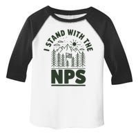 I Stand With The Nps National Park Support Toddler Fine Jersey T-Shirt