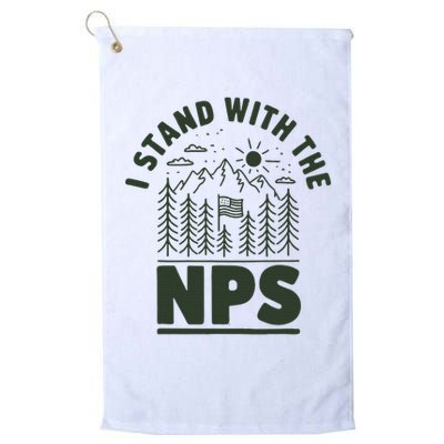I Stand With The Nps National Park Support Golf Towel
