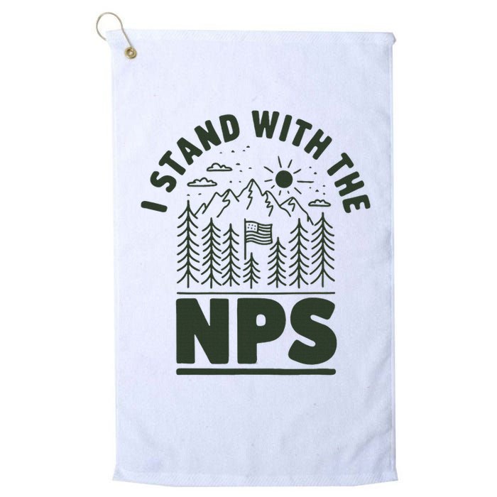 I Stand With The Nps National Park Support Golf Towel