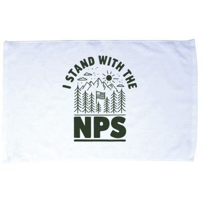 I Stand With The Nps National Park Support Microfiber Hand Towel
