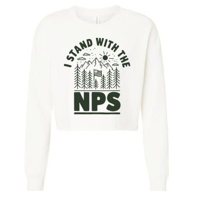 I Stand With The Nps National Park Support Cropped Pullover Crew