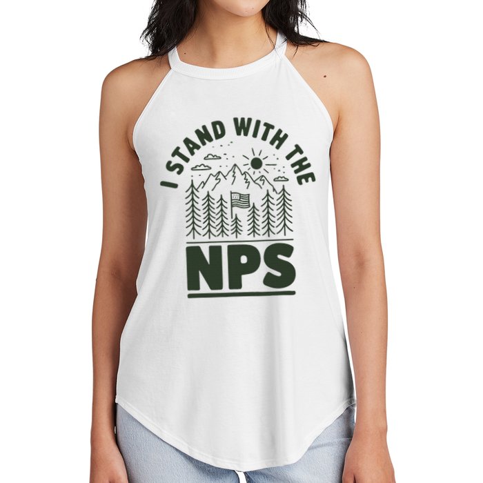 I Stand With The Nps National Park Support Women's Perfect Tri Rocker Tank