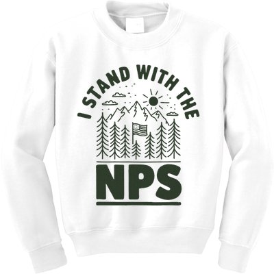 I Stand With The Nps National Park Support Kids Sweatshirt