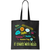 It Starts With Hello Friendship Unity Inclusion Teacher Gift Bag