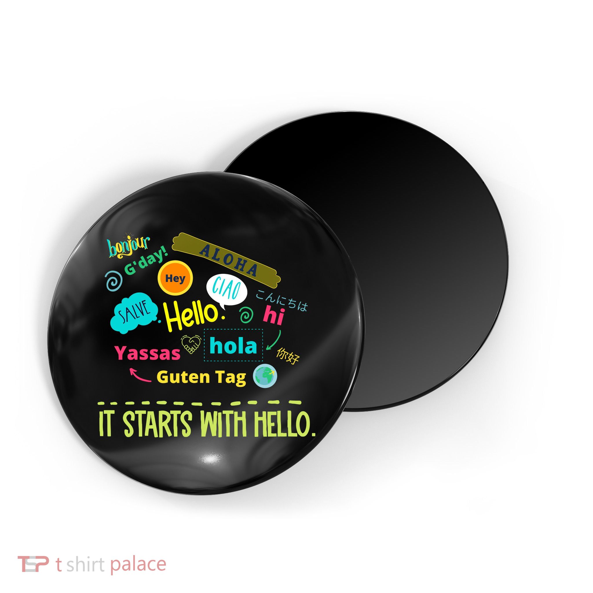 It Starts With Hello Friendship Unity Inclusion Teacher Gift Magnet