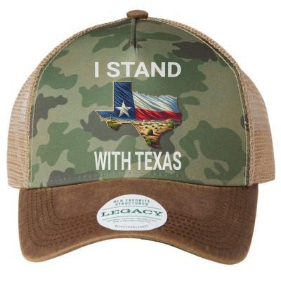 I Stand With Texas I Support Texas Legacy Tie Dye Trucker Hat