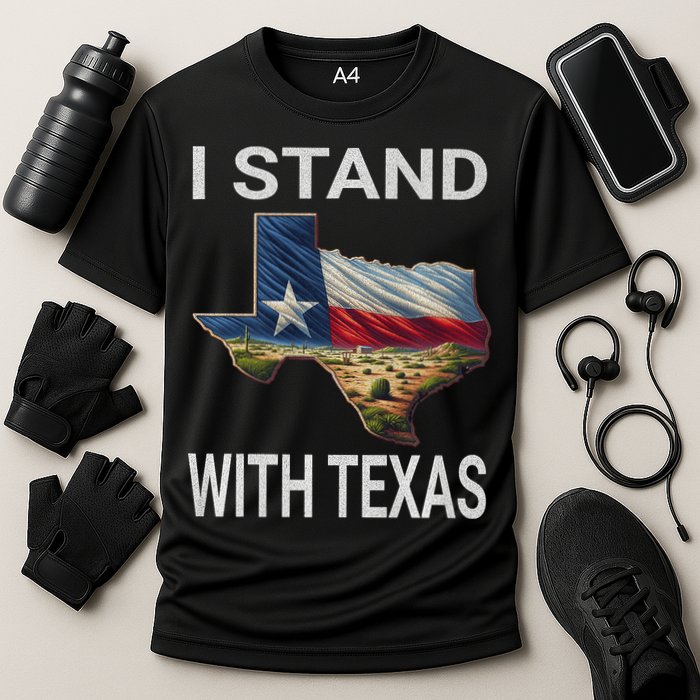I Stand With Texas I Support Texas Performance Shirt