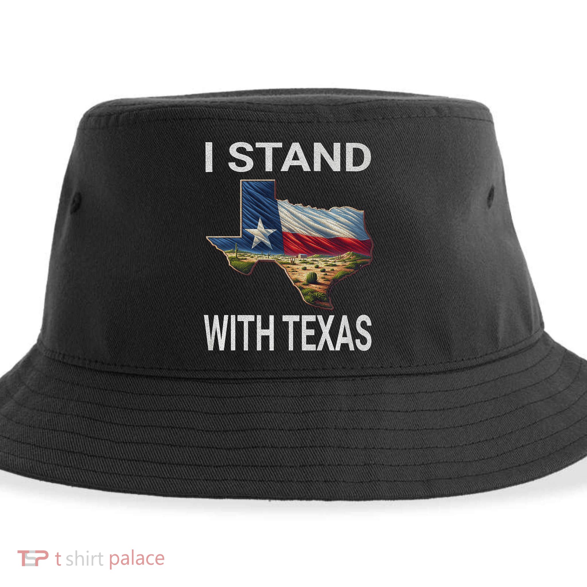I Stand With Texas I Support Texas Sustainable Bucket Hat