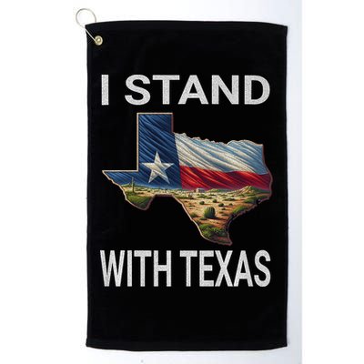I Stand With Texas I Support Texas Golf Towel