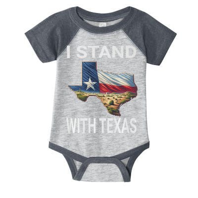 I Stand With Texas I Support Texas Infant Baby Jersey Bodysuit