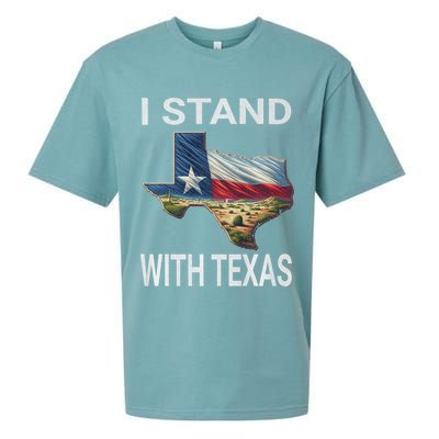 I Stand With Texas I Support Texas Sueded Cloud Jersey T-Shirt