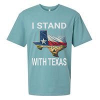 I Stand With Texas I Support Texas Sueded Cloud Jersey T-Shirt