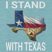 I Stand With Texas I Support Texas Sueded Cloud Jersey T-Shirt